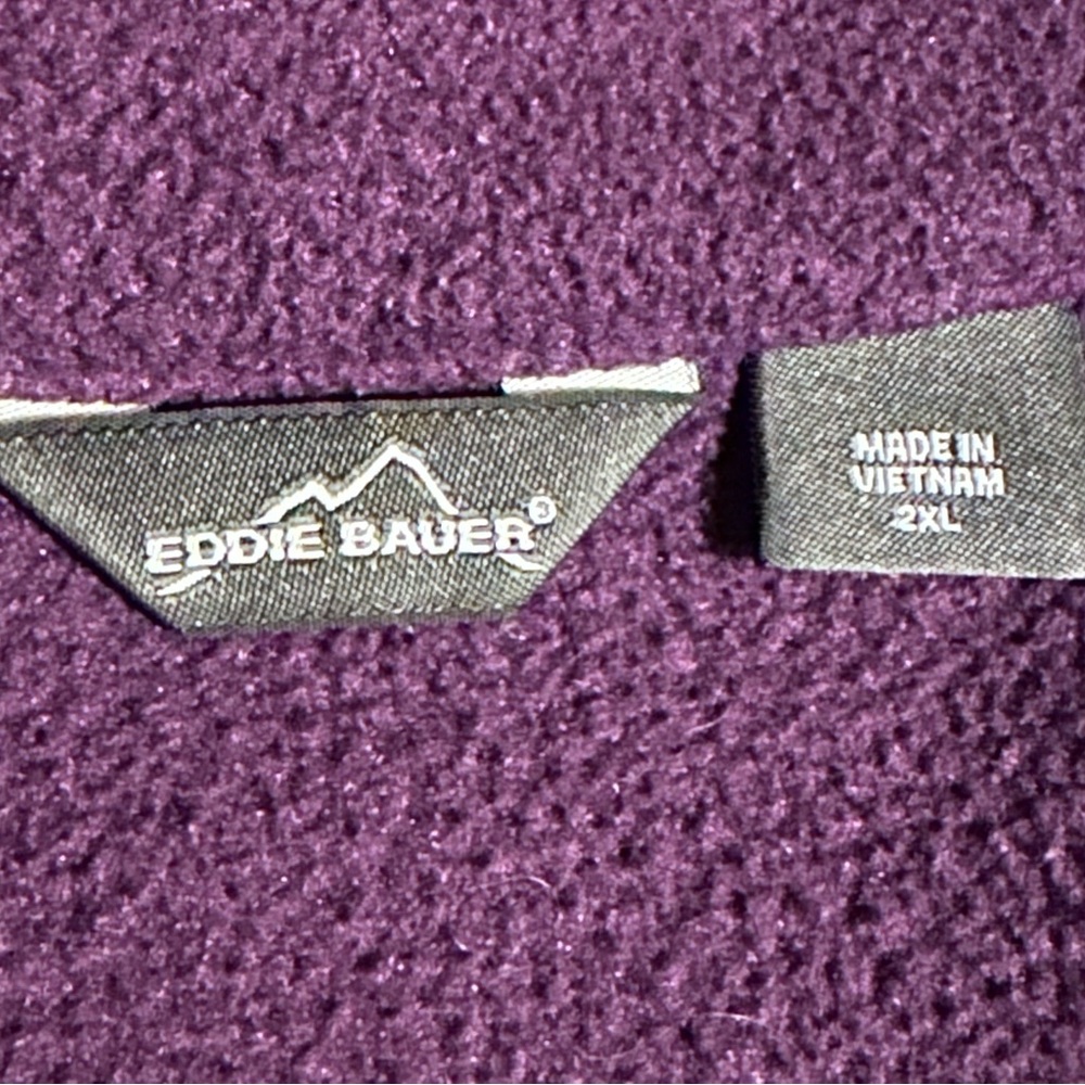 Eddie Bauer Deep Purple Women's Fleece Vest - Picture 6 of 6